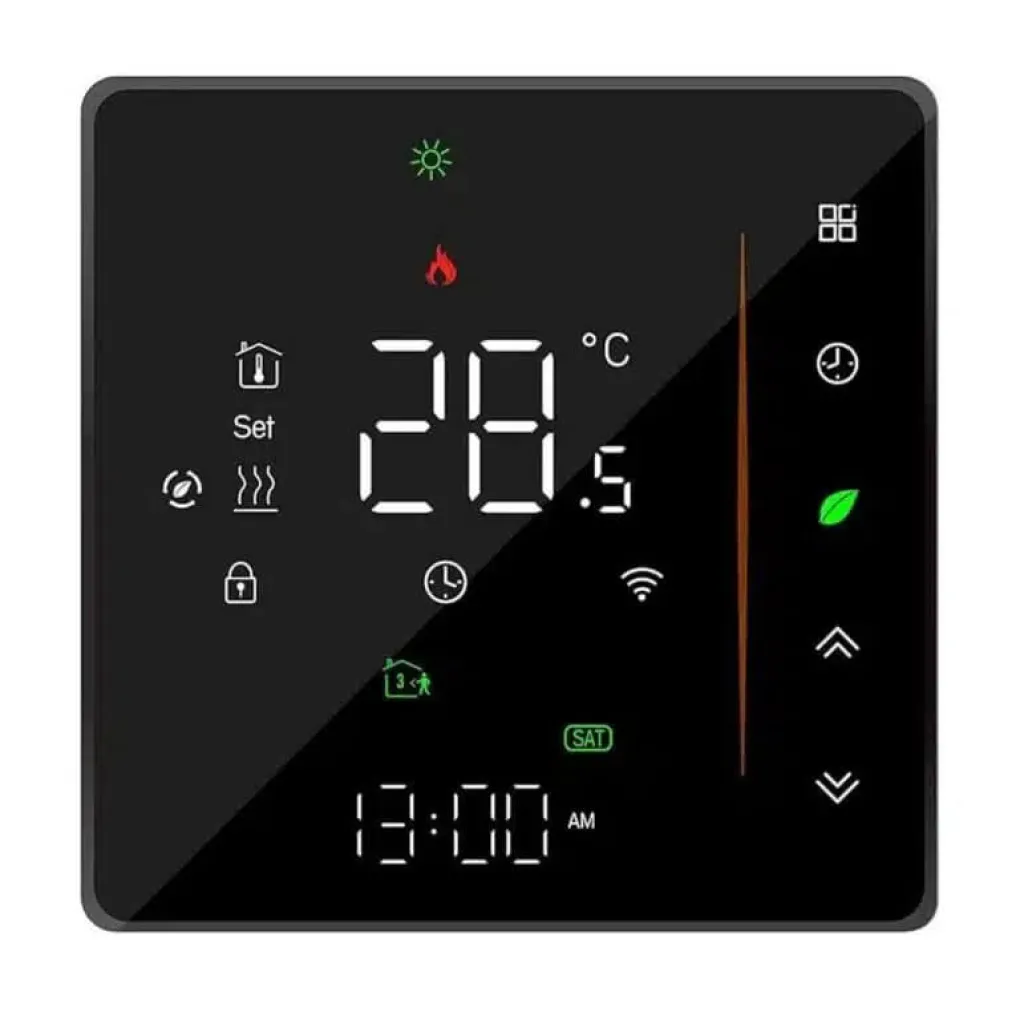 Терморегулятор Heat Plus BHT-300-B WI-FI сенсорный 16А черный (BHT300BWF)- Фото 1